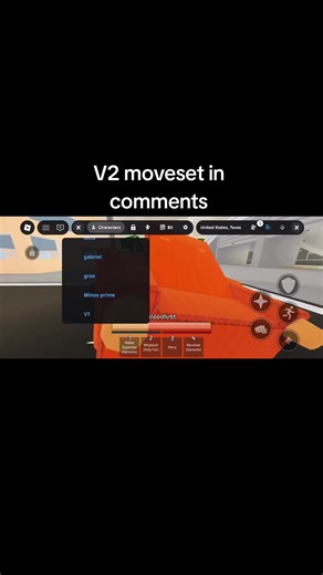 V2 moveset #moveset #code #imortcodejjs #jjs #roblox | roblox