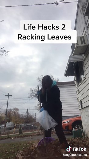 #lifehackstiktok #DYI #Rake #Leaves #Raking #Fall #Housework #Housework #Yard #Yardwork #yardworktime