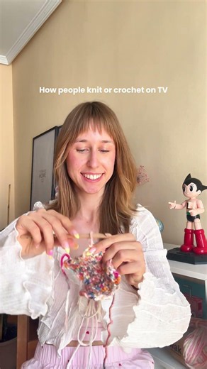 How people knit and crochet on TV shows