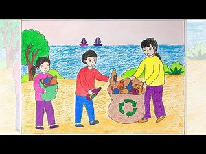 Vẽ tranh bảo vệ môi trường | Vẽ tranh thiếu nhi làm nghìn việc tốt