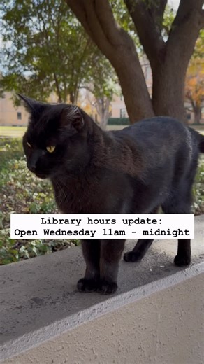 The library will be open from 11am till midnight on Wednesday. Classes will be taught remotely. | ACU Brown Library | Facebook