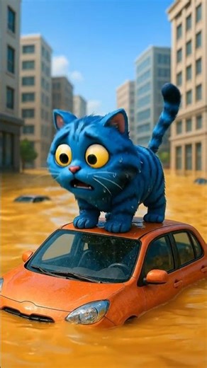 Mischievous Cat Derpy brings Great Consequences to the Whole City #shorts #kpop #demonhunters