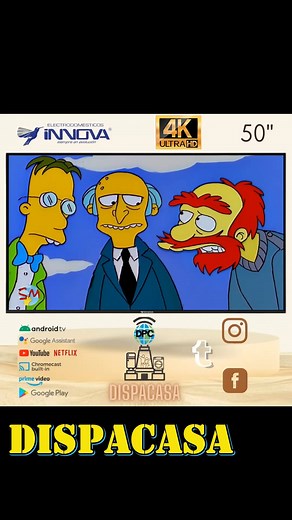 Disfruta la experiencia! de una SMART ANDROID TV 4K de 50" de INNOVA. La mejor tecnología para ver series y películas. ¡Encuéntralo en DISPACASA tú proveedor de confianza! #smarttv #mitaddelmundoecuador #SmartTV4K #dispacasa #TuProveedorDeConfianza | Dispacasa