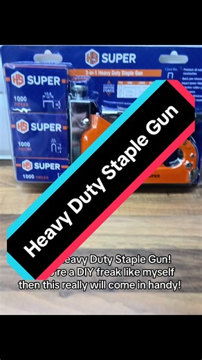 3 in 1 Heavy Duty Staple Gun! If you’re a DIY freak like myself then this really will come in handy! #staplegun #diy #artsandcraft