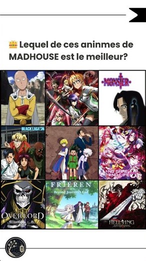 👑Top 9 animés MADHOUSE à ne pas manquer en 2025 !