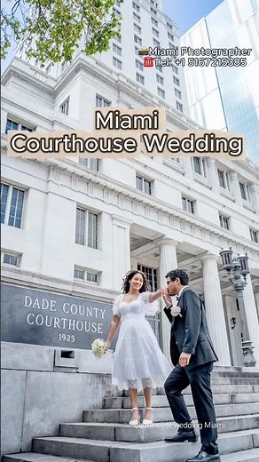 Miami courthouse wedding downtown