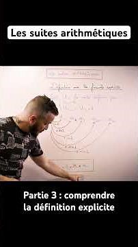 Dernière partie des suites arithmétiques pour comprendre la définition explicite #lycée #maths #rap