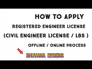 HOW TO APPLY ( CIVIL ENGINEER LICENSE / LBS ) online & offline process
