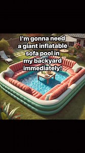 51K views · 814 reactions | These inflatable sofa pools would be incredible for hanging out on hot summer days!  And no need for a swimsuit!  | Inspiring Designs | Facebook