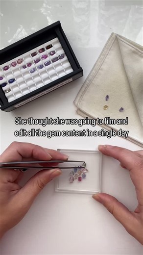 Gemmologist & Gem Cutter on Instagram: "I’m a gemcutter by trade, but im equal parts a content creator and sometimes the work that goes into an effortless 8 second reel can be more than you think  #tatumgems #gemcutter #contentcreator #gemfluencer #oneofakindjewelry #jewelrydesigner"