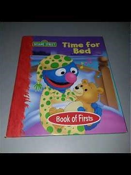 Sesame Street "Time for Bed" book of firsts read along storybook