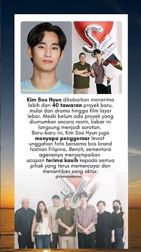 Kim Soo Hyun Kebanjiran 40 Tawaran Drama & Film! #kdrama #shorts #drama