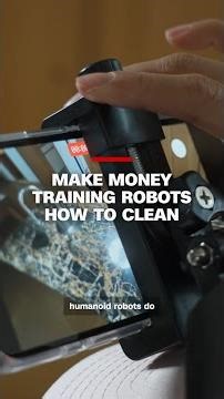 Make money training robots how to clean