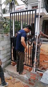 🚪 Locating the Pedestrian Gate Before Concreting Posts 🧱 Precise alignment is key! The single-person gate (pedestrian gate) is carefully positioned, ensuring perfect vertical and horizontal orientation before concreting the adjoining brick-concrete posts. A small step in construction, a big step for long-term functionality and aesthetics! 🔩📏 #PedestrianGate #SinglePersonGate #BoundaryWall #ConstructionWork #SiteUpdate #PiumalPathirana #EngPiumalPathirana #CivilEngineering #GateInstallation #