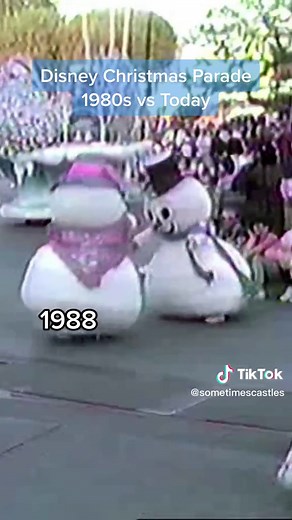 Snowmen in Disneyland Christmas Fantasy Parade: A Look Back at 1988