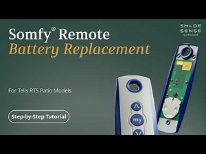 Somfy Remote Battery Replacement | Single & Multi-Channel