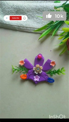 azra crafting easy DIY clay art craft please subscribe to my channel