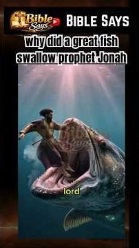Why did a great fish swallow prophet Jonah