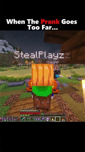 When The Prank Goes Too Far...#minecraft