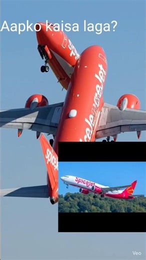 SpiceJet Crazy Takeoff 🔴✈️#spicejet #plane #shorts #india#aviation #travel #trendingvideo 🔥🥰😨