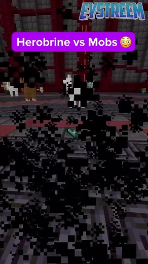 Every Minecraft Mob vs Herobrine #minecraft #herobrine #minecraftmemes #gaming #fyp