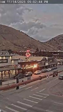 SeeJH.ai: Cloudy Sunset at #JacksonHole Cache Street - Nov 14, 2025 #Timelapse