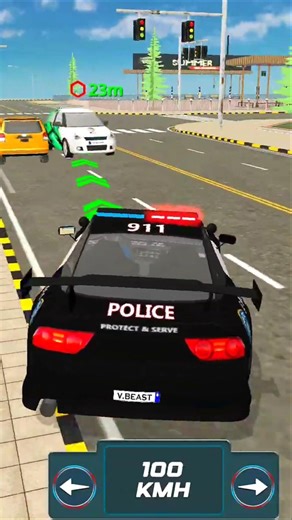 Police Car Chase Simulator 3D - Real City Cop Pursuit Gameplay (Android)