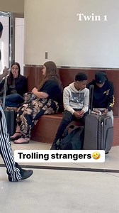 Trolling strangers in the airport😂😂 #atlanta #twins #magic #troll #funnyreels #explorereels | Kiyel Kamar