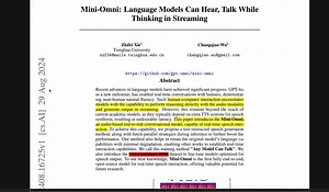 mini-omni：实时可交互语音大模型