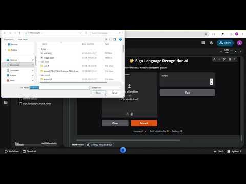 Sign language recognition using deep learning