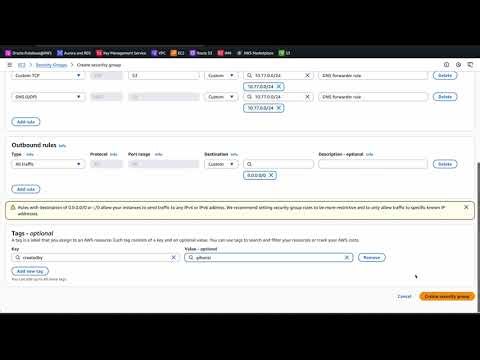 Configure OCI to AWS DNS Resolution