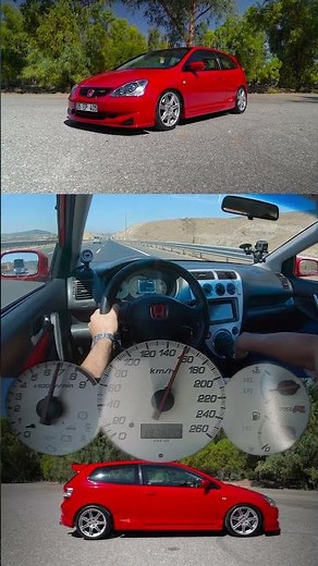 HONDA CIVIC TYPE R EP3 | 100-200km/h / EPİC K24 SWAP VTEC ENGİNE SOUND !