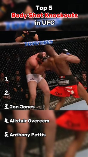 Top 5 Body Shot Knockouts in UFC #ufc #mma #ranking #top5 #ufcedit #ufcranking #mmashorts