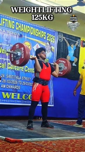 Men's 125kg Clean & Jerk Lift 🔥 | Bengal Championship #shorts #weightlifting #trending #viral