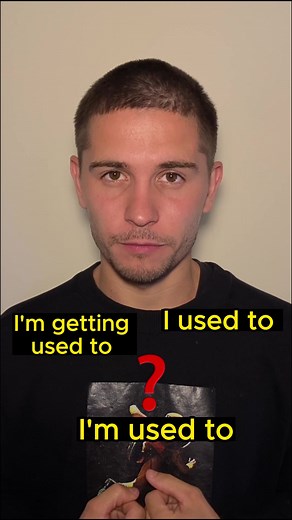 The difference between “I used to”, “I’m getting used to” and “I’m used to” explained. #english #englishtips #englisteacher #englishlanguage #englishclass #englishlesson #englishvocabulary