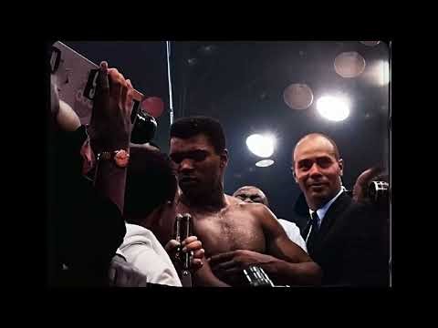 RARE! Cassius Clay & Sonny Liston – Pre-Fight Scenes (1964) Colorized