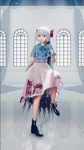 【東方MMD】妹紅がUNDEADを踊ってみたよ！準備運動らしい。 #東方mmd #mmd #東方 #東方project #藤原妹紅