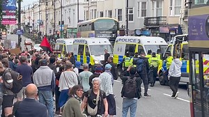1.6K views · 31 reactions | Many peaceful demonstrators congregating to protect Brighton #sanctuarycity | Latest TV | Facebook
