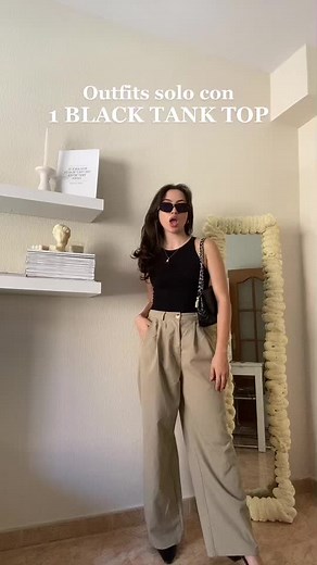 Creative Outfit Ideas with a Black Tank Top