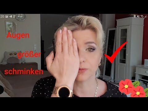 Augen größer schminken Schlupflider kaschieren Tutorial ü40 ü50 und für alle die große Augen mögen 😊