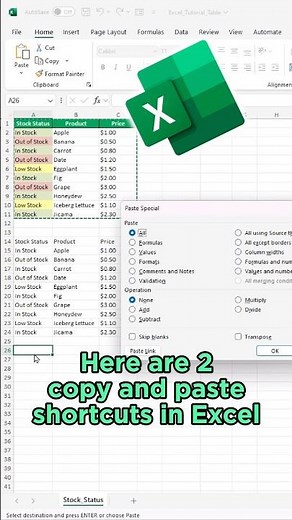Must Know Excel Shortcut in 2025!✅