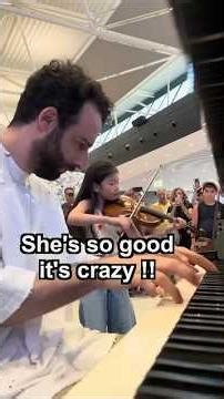 A 10-year old violin prodigy plays Vivaldi Summer with me and SHOCKS the whole Airport😱🎻