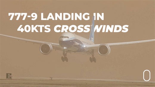 Boeing 777-9 Performs Crosswind Landing Tests