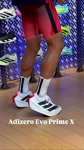 Adidas Adizero EVO Prime X is already on display in certain countries!! Will it soon be available for sale?? It uses a hollow carbon plate —> less harsh than carbon plate in Evo 1.0 & 2.0 Overall ride: soft, plush, stable (partially from wide platform too) → tuned for holding 3:30–3:40 pace for 6 hours 📽 @outrun.th #adidas #adidasRunning #EvoPrimeX #Chasing100 #runshoes #runshoebible #runmoreworryless | run_shoe_bible