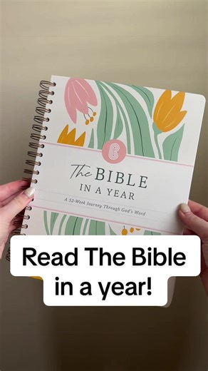 The best guided Bible journal, 52 weeks of planned scriptures and prompts to really get you thinking! #christiantok #dailydevotional #scripture #jesussaves #bibleinayear