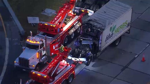 Driver killed after box truck and tractor-trailer collide on I-95 in New Rochelle