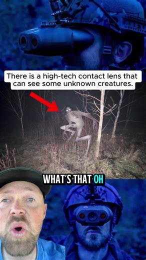 There is a high-tech contact lens that can see some unknown creatures. #fyp #science #contactlens #unknowncreature #viral