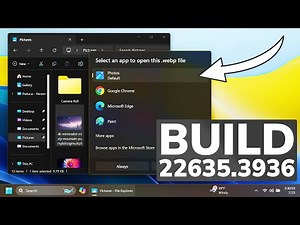 New Windows 11 Build 22635.3936 - New Open With Dialog, New Settings Changes and Fixes (Beta)