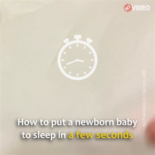 153K views · 729 reactions | This dad shows us how he gets his newborn baby to sleep in less than a minute Credit: Newsflare | WTVideo | Facebook