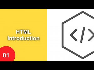 01. HTML Introduction | HTML | First App